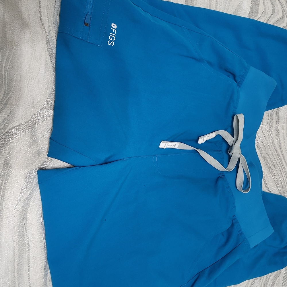 Figs Skinny Scrub Pants- Extreme Blue Color- Small Size